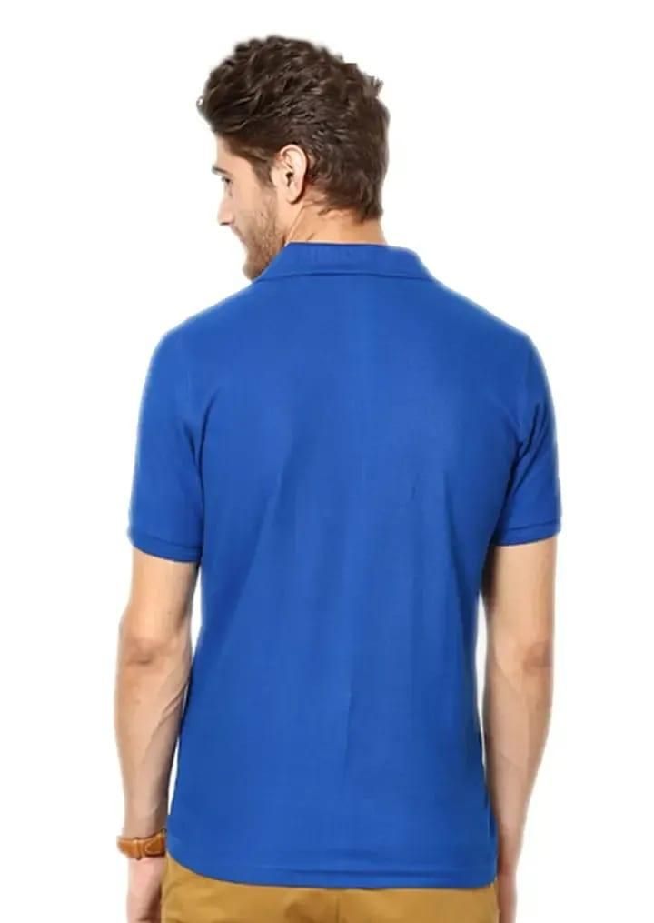 Cotton Blend Solid Half Sleeves Mens Polo T-shirt Pack Of 4