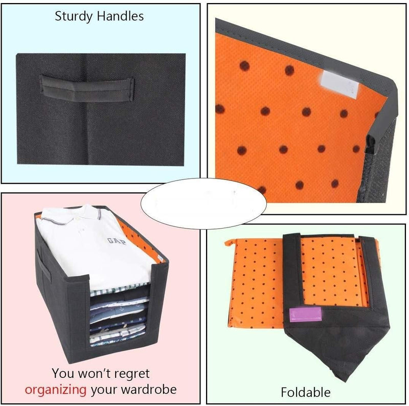 Cloth Organizer - Non Woven Foldable Cloth Organizer ( Pack of 3)