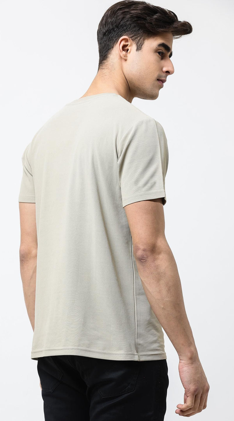 Men's Round Neck Printed T-shirt