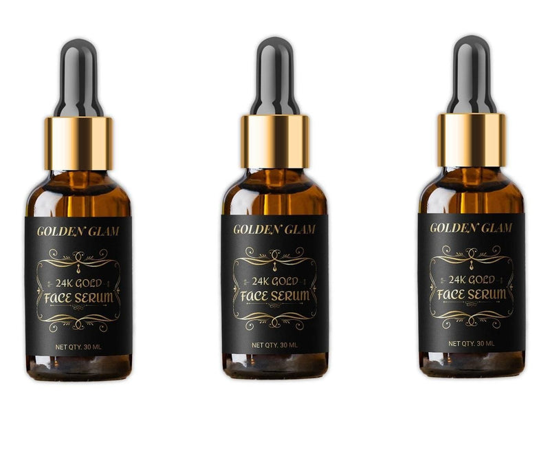 24k Gold Face Serum Improves Dullness Reduces Fine Lines (30 Ml) (pack Of 3)