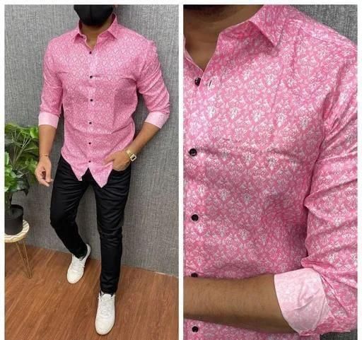 Cotton Printed Full Sleeves Regular Fit Mens Casual Shirt
