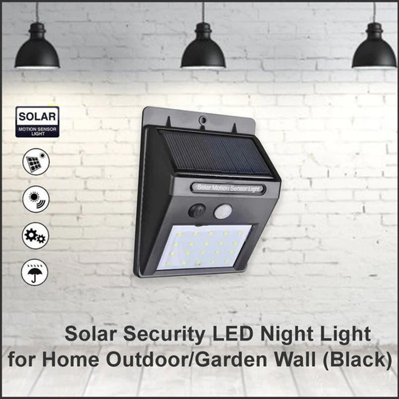 Arsha lifestyle White Solar Wireless Security Motion Sensor LED Night Light for Home Outdoor/Garden Wall.