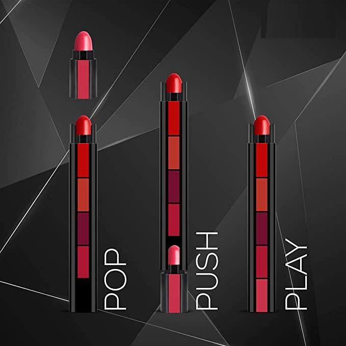 Fab 5 Matte Finish 5 In 1 Lipstick Pack Of 2