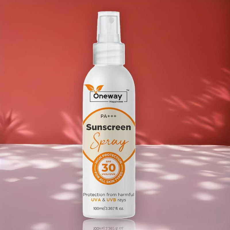 Oneway Happiness Sunscreen Matte Finish - Spf 30 Pa+++ Spray (100 Ml Each) (pack Of 1)