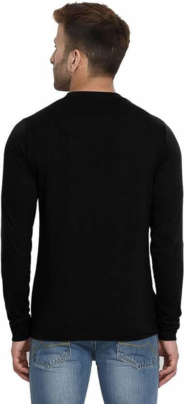 Cotton Solid Full Sleeves T-shirt