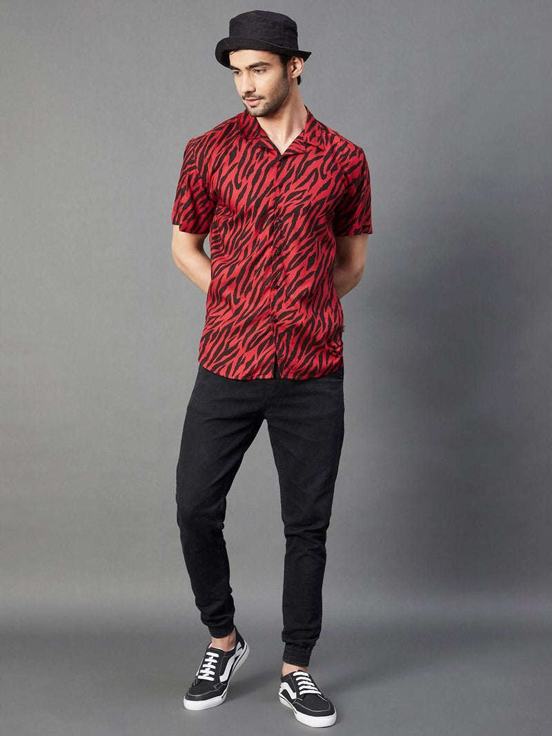 Rigo Rayon Printed Half Sleeves Regular Fit Mens Casual Shirt