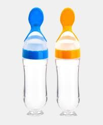 Silicone Feeding bottle with Spoon