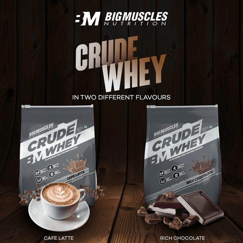 Bigmuscles Nutrition Crude Whey, Crude Whey Unflavoured / Flavoured - Mall2Mart