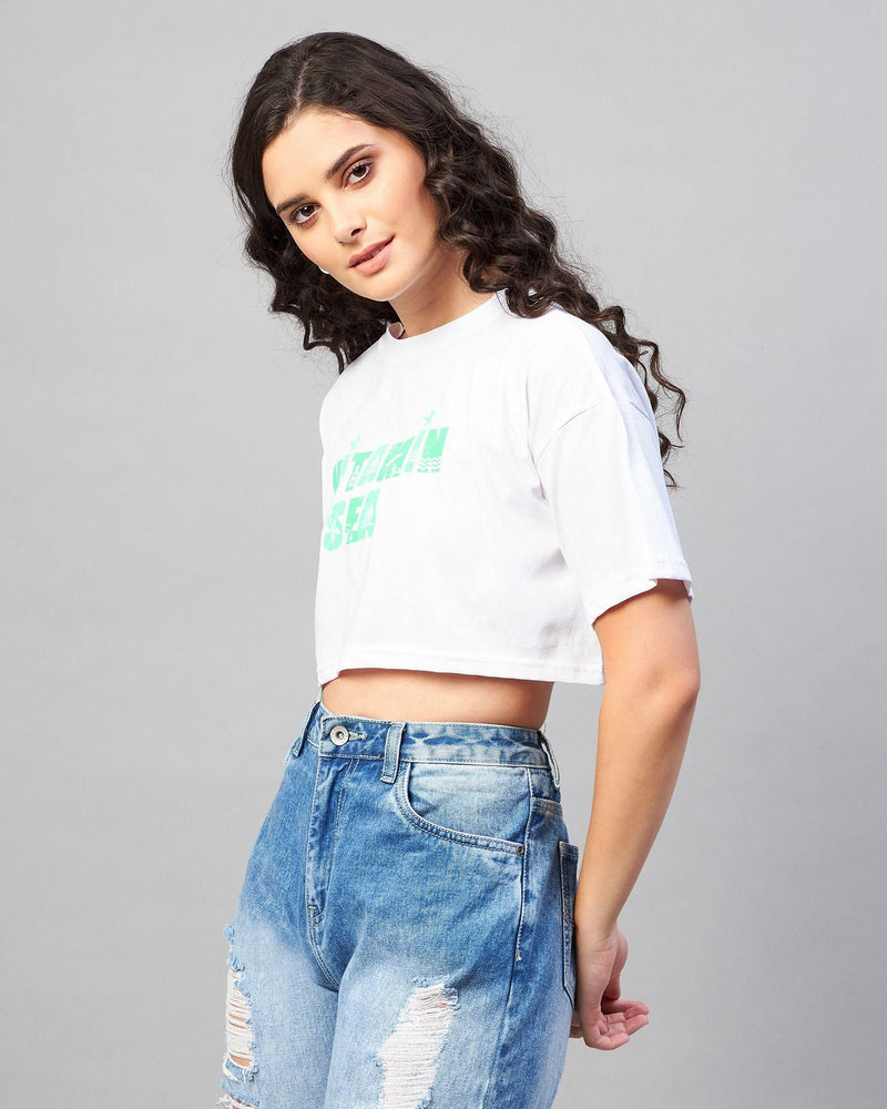 Women's Loose Fit Crop T-shirt