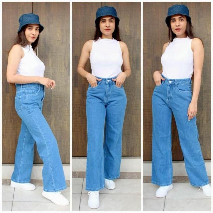 Women's Cotton Denim Straight Jeans