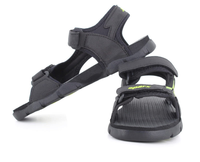 Sparx Child's Sandals, Black N. Green, 1 Kids Uk, SS0126CBKGN0001