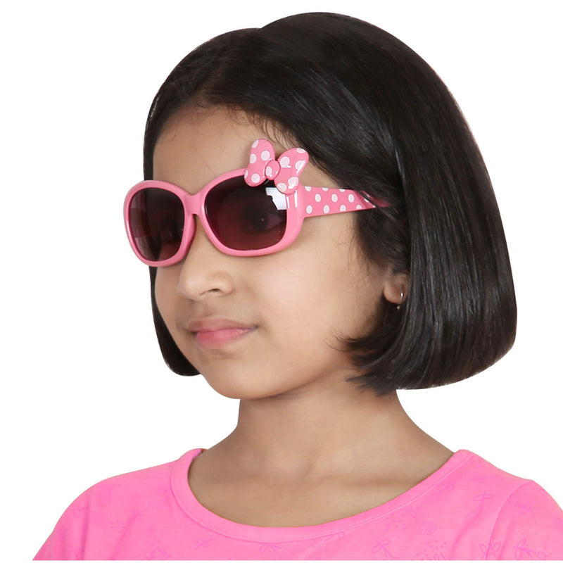 Amour UV Protected Combo for Kids 3 to 8 Years Sunglasses - Pack of 2 Black Pink