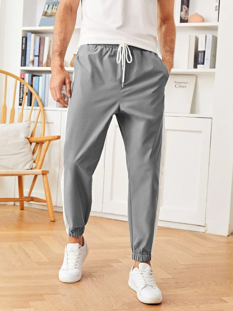 J B Fashion Track Pant for Men || Track Pants || Lycra Full Elastic Jogger Track Pant (A-TP-01-04) (2XL, Grey)