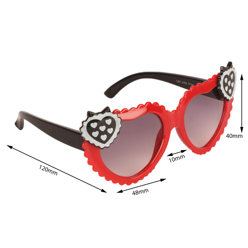 Amour UV Protected Combo for Kids 3 to 8 Years Sunglasses - Pack of 2 Violet Red