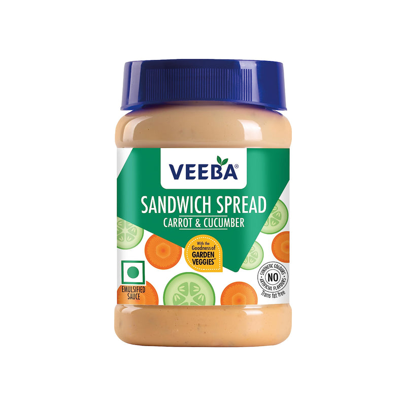 Veeba Carrot and Cucumber Sandwich Spread, 250g & Veeba Cheese and Chilli Sandwich Spread, 250g