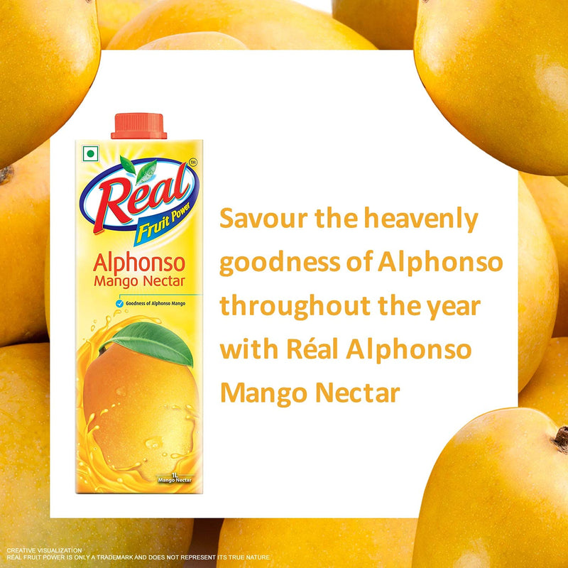 Real Alphonso Mango, 1L (Pack of 2)