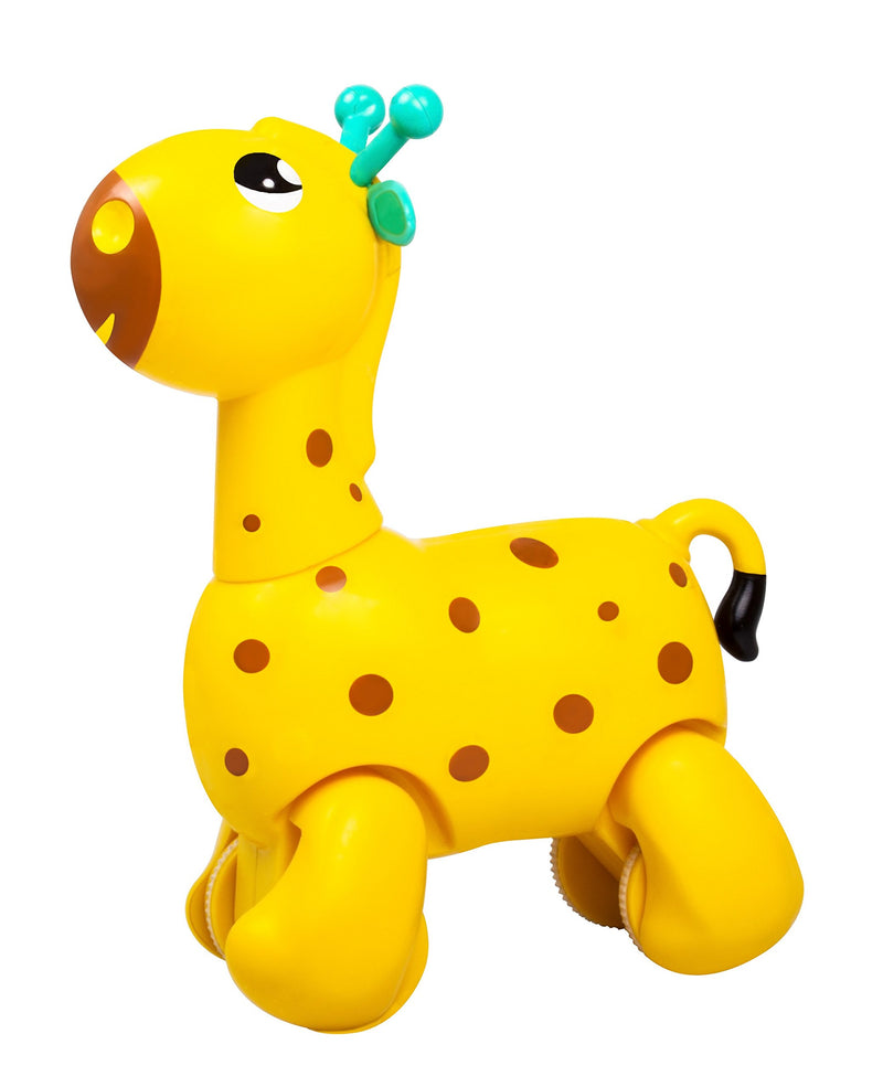 Giggles Nico The Giraffe, Yellow & Giggles - 9924300 Activity Table & Stool, Foldable Wooden Study Set with Storage Bag and White Board