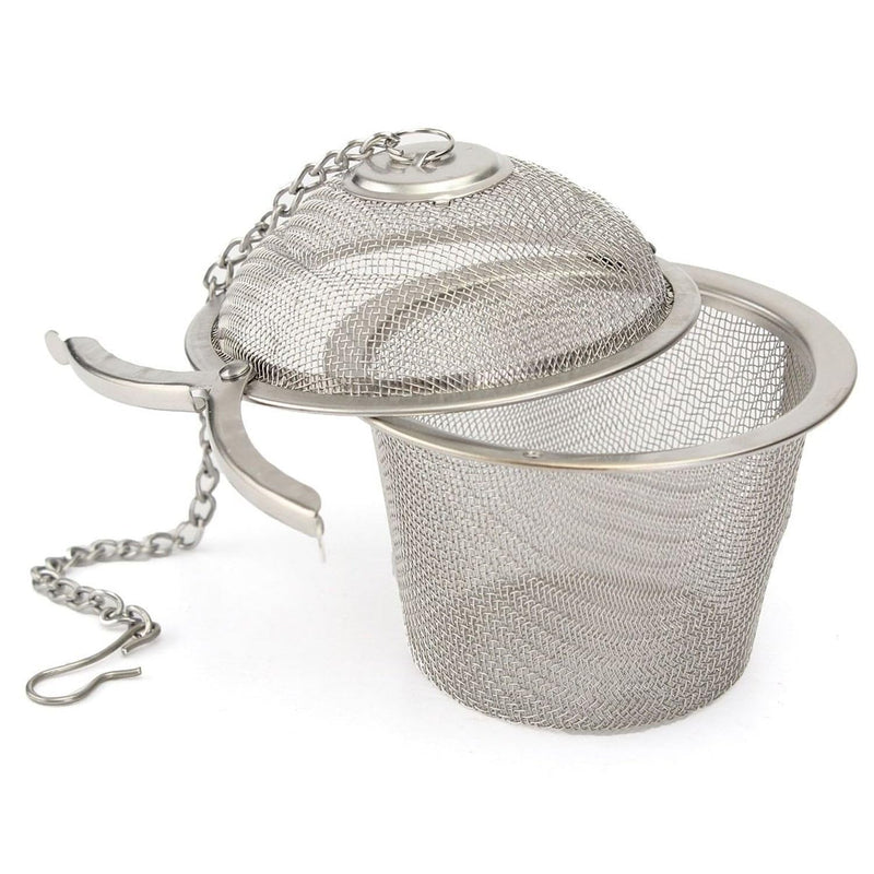 Stainless Steel Spice Tea Filter Herbs Locking Infuser MESH Ball