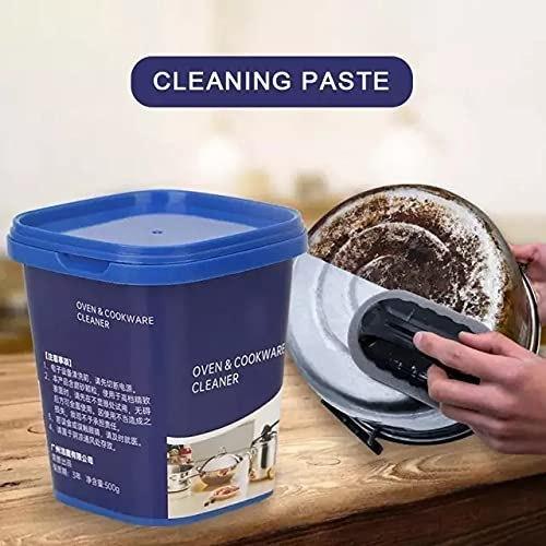 Oven & Cookware Cleaner Stainless Steel Cleaning Paste Remove Stains from Pots Pans Multi-Purpose Cleaner Dishwashing Detergent