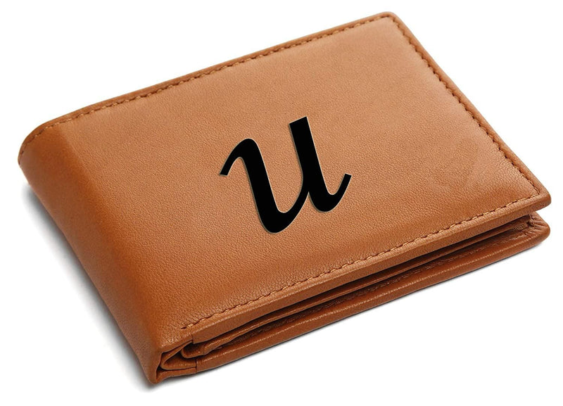 Men's  Trendy   Alphabet Leather Wallet