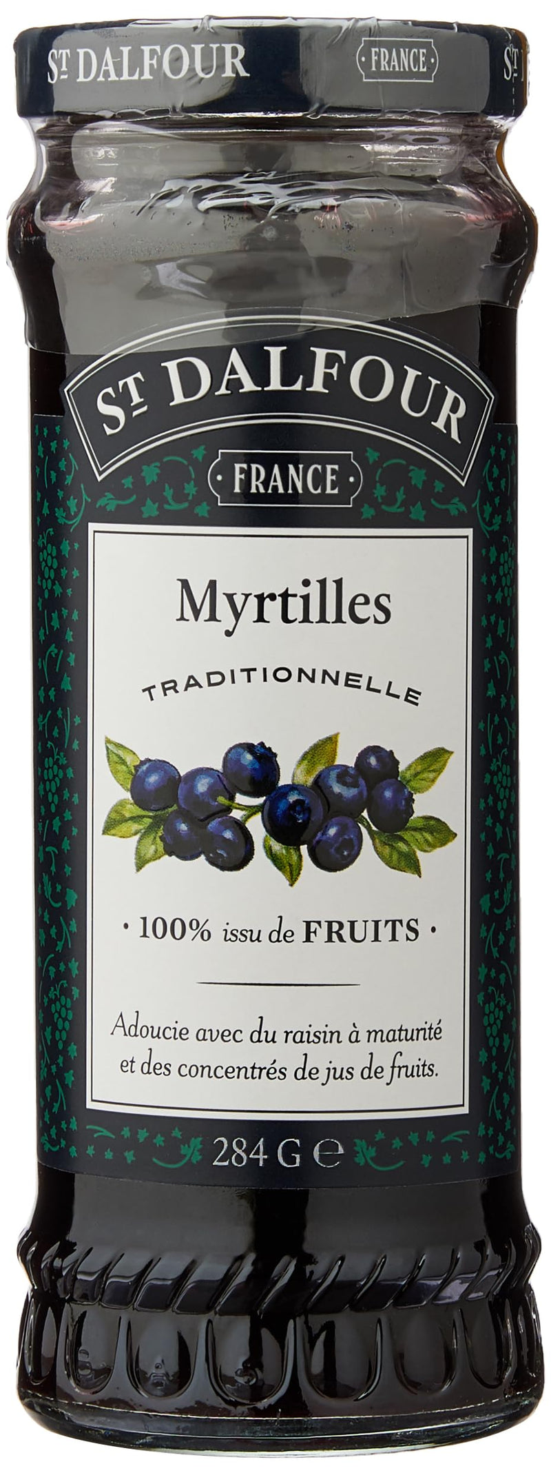 St Dalfour France WILD Blueberry (No added Sugar), 284g