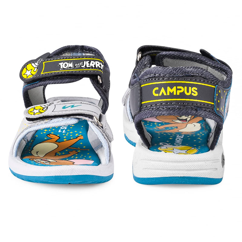 Campus Kid's SL-519 Sandal D.GRY/L.GRY 13 -UK/India