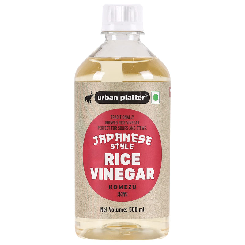 Urban Platter Japanese Style Rice Vinegar (Komezu), 500ml [All Natural Vinegar Traditionally Brewed and Seasoned]