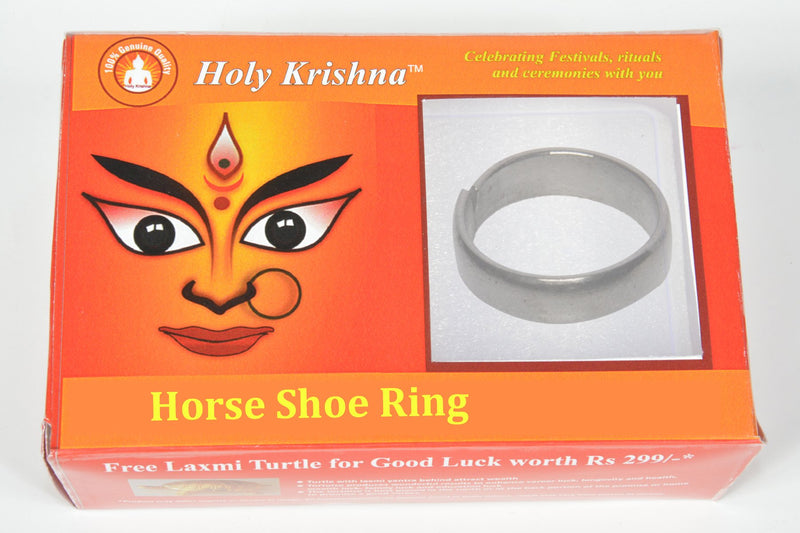 Holy Krishna's Shani Kripa Kavach Ring from Black Horse+ Laxmi God ATM Yantra Free