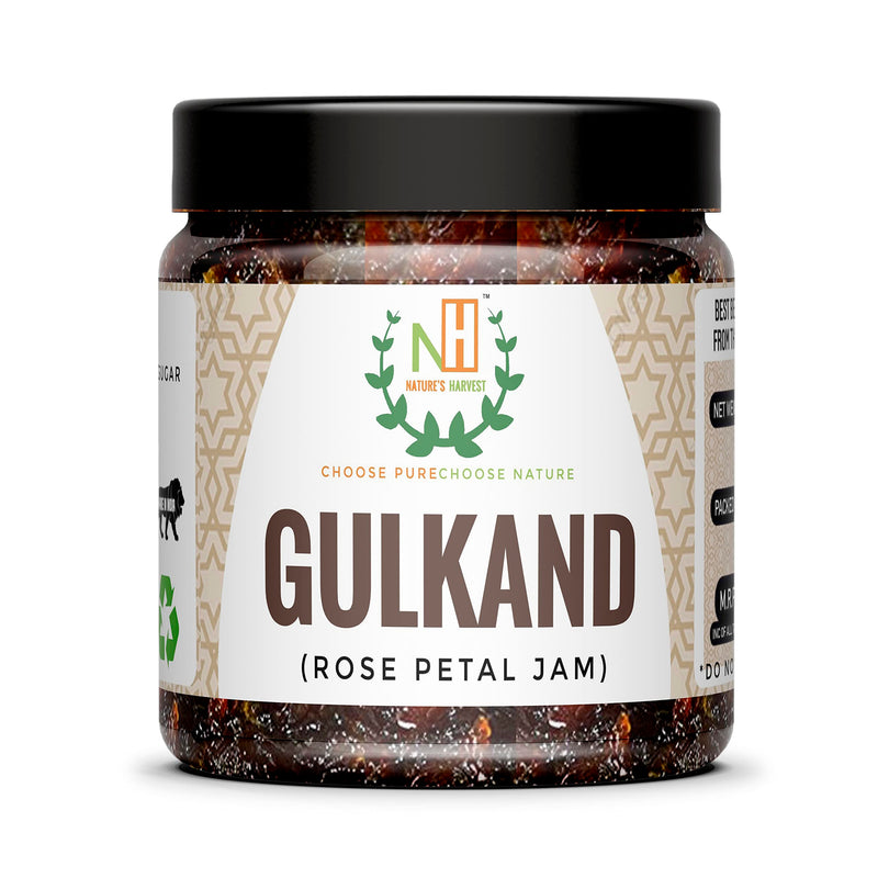 Nature's Harvest Natural Himalayan Gulkand - Organic Rose Petal Jam (JAR) - (400g)