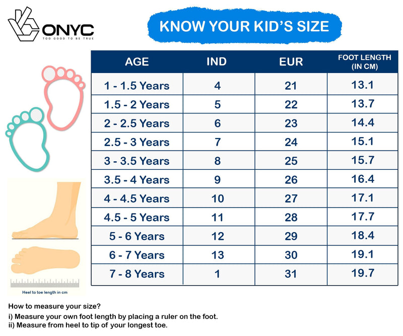 ONYC Tooti Frooti Indoor & Outdoor Sandals for Boys & Girls (Mango, 11)