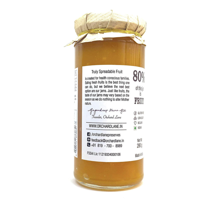 Orchard Lane 80% Fruit - Apple & Pineapple Jam -280 Gms, No preservatives or Chemicals