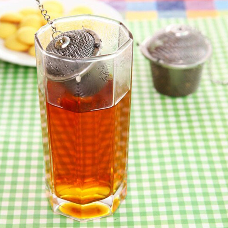 Stainless Steel Spice Tea Filter Herbs Locking Infuser MESH Ball