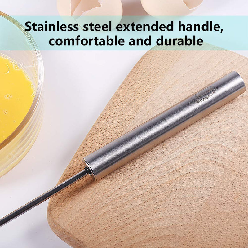 Stainless Steel Power Free Hand Blender Lassi/Butter Milk Maker Egg Whisk, Stainless Steel Hand Push Whisk Blender for Home Versatile Tool