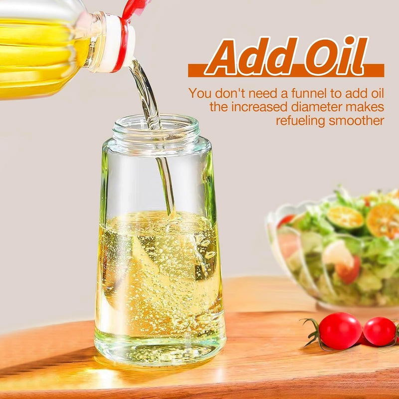 Oil Sprayer for Cooking Kitchen Gadgets Accessories for Air Fryer Kitchen Oil Bottle 500 ML Cooking 2 in 1 Olive Oil Sprayer and Oil Dispenser Baking, Kitchen BBQ Air Fryer Salad Frying Baking.