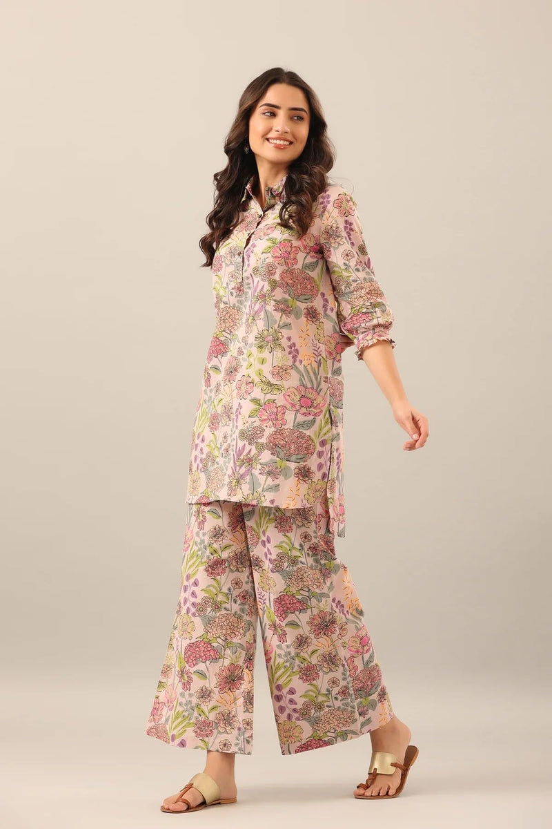 GRECIILOOKS Women Ethnic Co-Ord Set (GL-W1850&TR907_Multicolour_L).