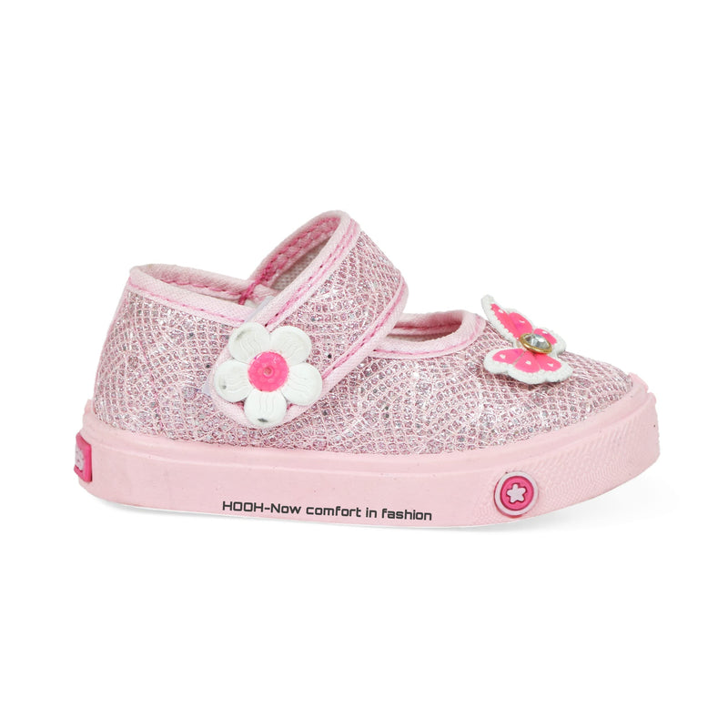 HOOH-Now comfort in Fashion Kids Girls Fashion Sparkle Bellies or Sandals (Pink, 3_Point_5_Years)