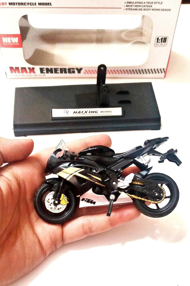 PLUSPOINT Diecast Motorcycle Toy Bike Scale Model Vehicles Alloy Simulation Superbike Also for Car Dashboard Kids Adult