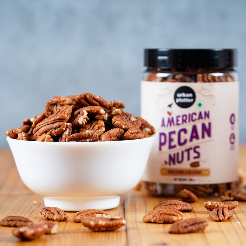 Urban Platter Jumbo Whole Pecan Nuts, 200g (Rich in Protein & Fiber, Crunchy,Stored in Refrigeration for Long Lasting Freshness)