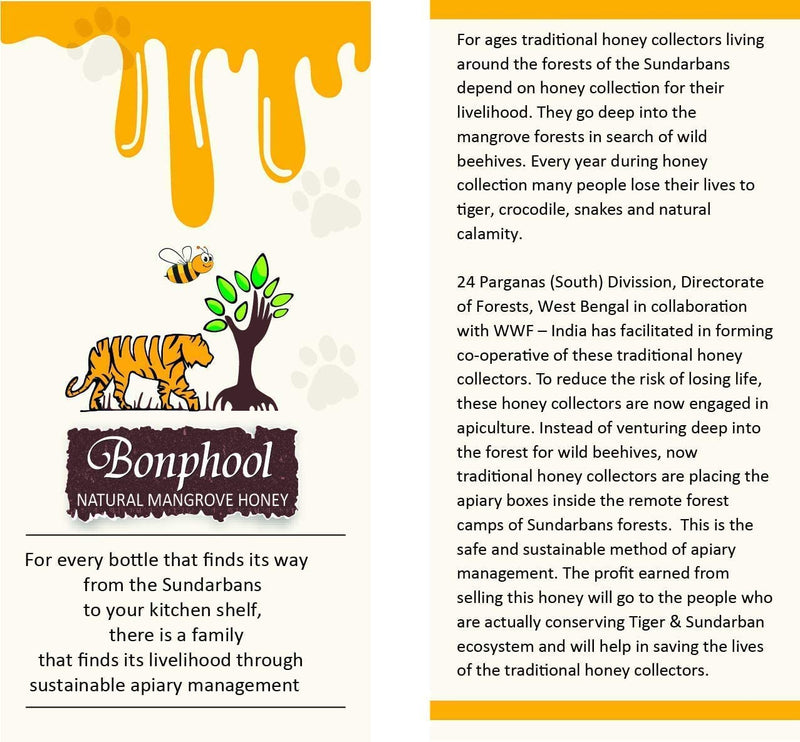 Bonphool Natural Mangrove Honey, 250 Gram