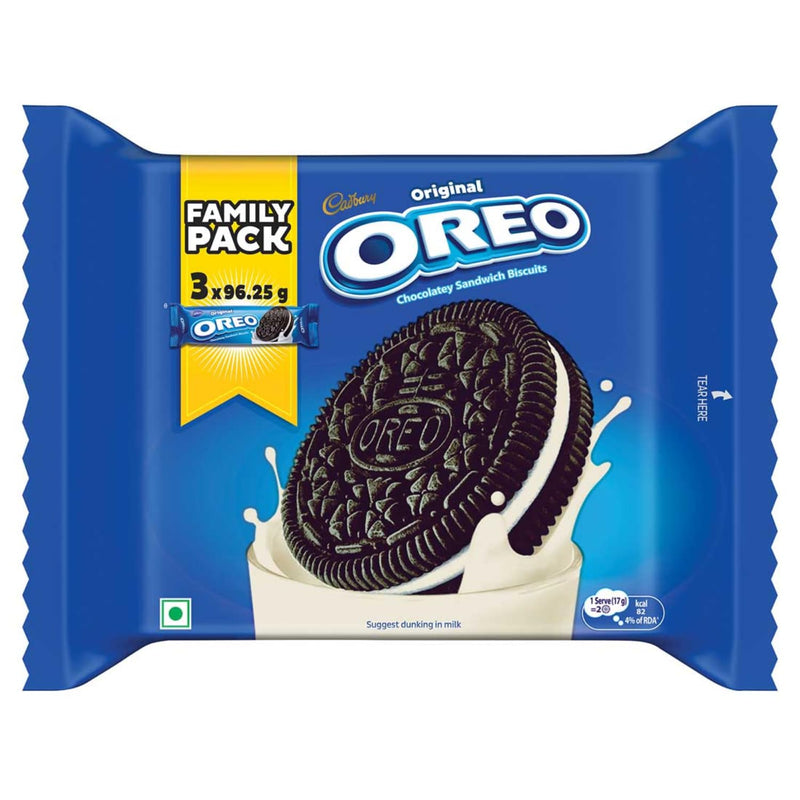 Cadbury Oreo Vanilla Flavour Crème Sandwich Biscuit, 288.75 g