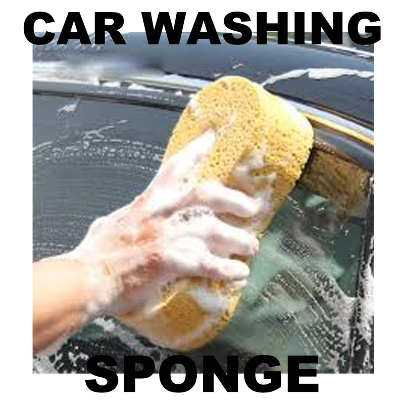 CAR SAAZ Super Absorbent Multipurpose Yellow Sponge for Car and Bike Washing, Kitchen, Office, Bathroom & Home Cleaning, Walls, Windows and Other Surfaces (Pack of 2), Foam