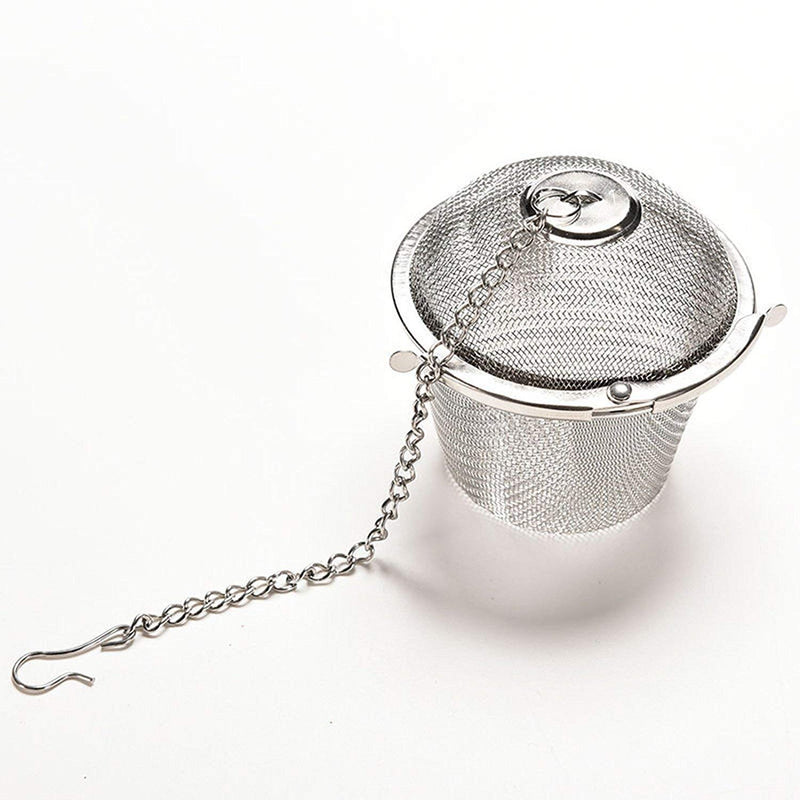 Decorcrafts Stainless Steel Teapot Green Tea Fliter Coffee Mesh Ball Infuser (Basket Shaped)