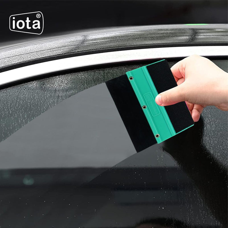 iota Double Edge Plastic Squeegee for Car Window Tinting Film Fitting Tool Decal Wrap Applicator,