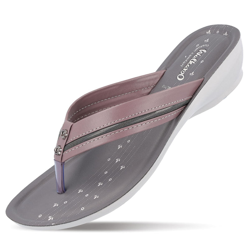 WALKAROO GRAPE LADIES V-STRAP(WL7113) 6 UK