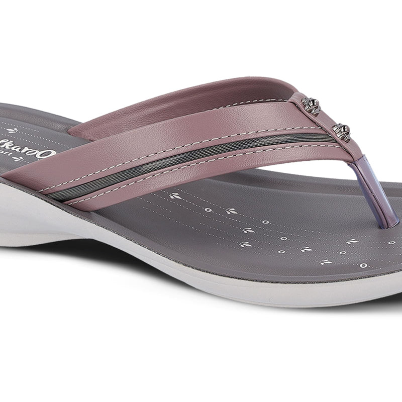 WALKAROO GRAPE LADIES V-STRAP(WL7113) 6 UK