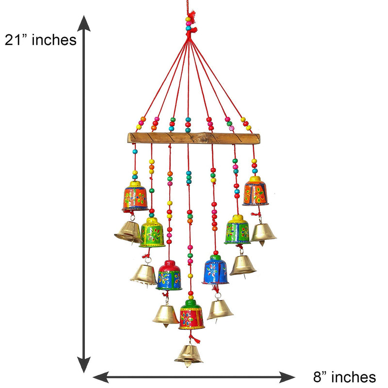 eCraftIndia Handcrafted Decorative Wall/Door/Window Hanging Bells Chimes Showpieces