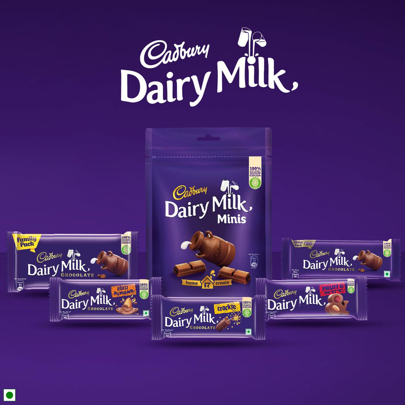 Cadbury Dairy Milk Chocolate Bar, 55 g Maha Pack (Pack of 15)