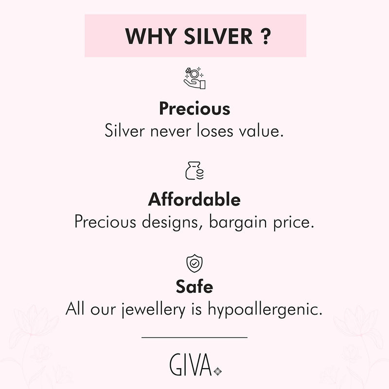 Anushka Sharma Silver Deer Heart Necklace – GIVA Jewellery