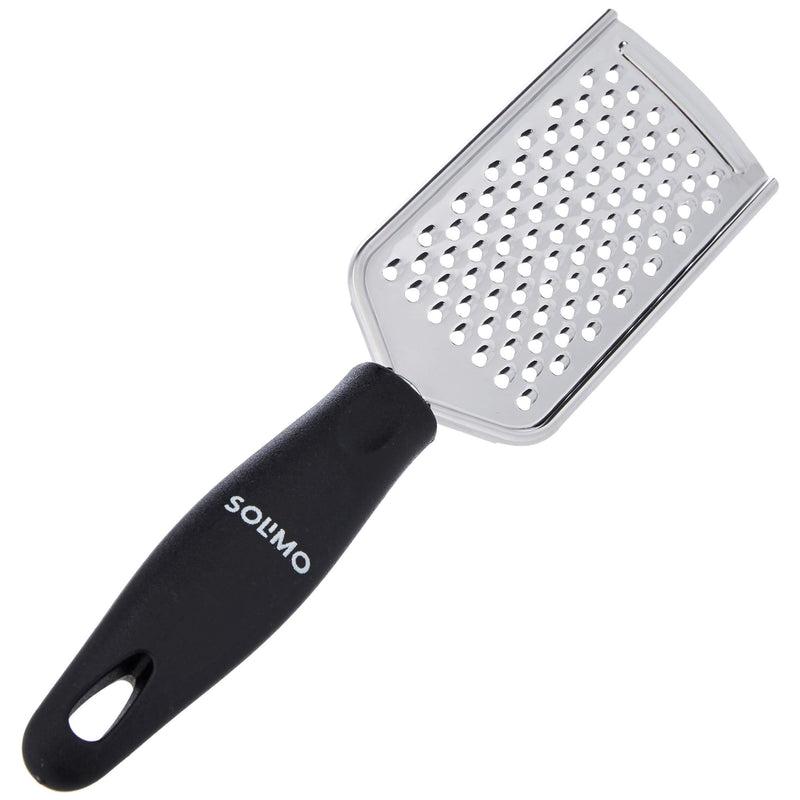 Amazon Brand - Solimo Stainless Steel Cheese Grater, Black