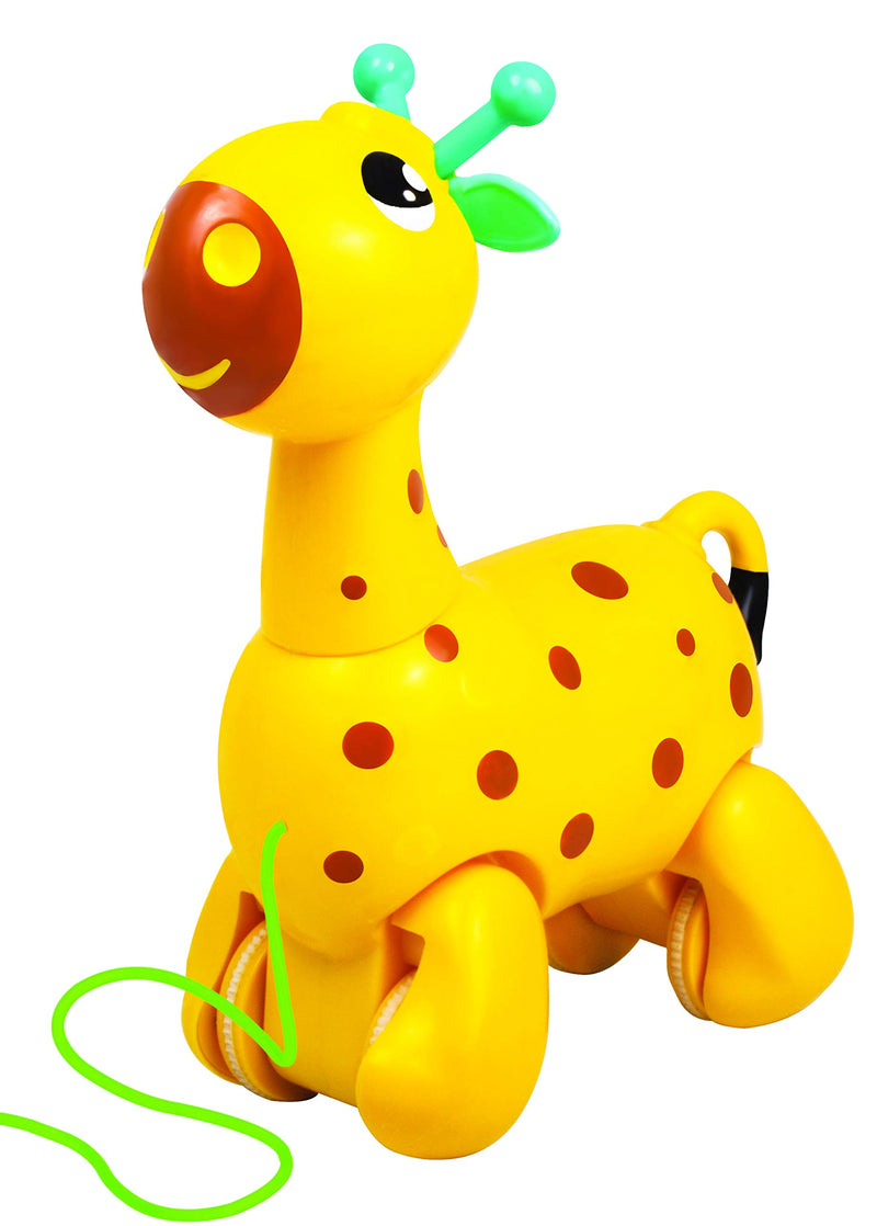 Giggles Nico The Giraffe, Yellow & Giggles - 9924300 Activity Table & Stool, Foldable Wooden Study Set with Storage Bag and White Board